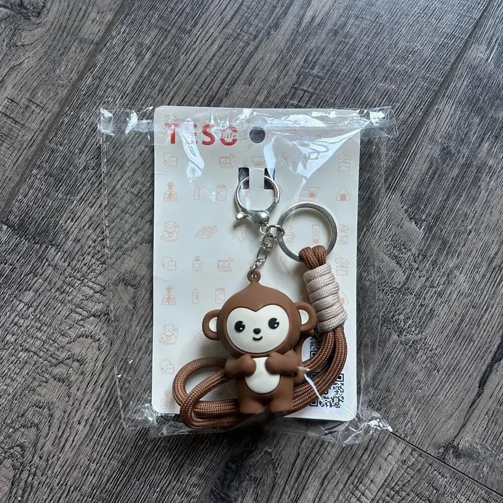 Rare Teso Japanese Market Rubber Limited Gift With Purchase Monkey Keychain